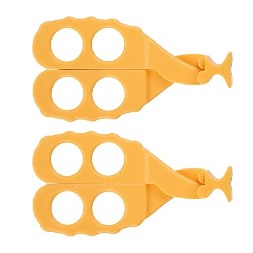 EXCEART 2PCS Baby Food Choppers Food Cutter Multifunctional Masher Chopper Crusher Food Cut Kids Safe Feeding Helper Home Kitchen Food Slicer Shears for Babies Toddlers (Yellow) - Jamouz