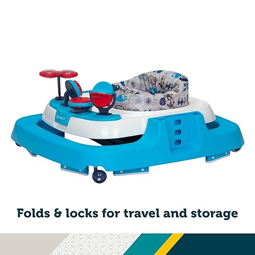 Safety 1st Ready, Set, Walk Dx Developmental Baby Walker with Wheels, Baby Toys, Nantucket - Jamouz