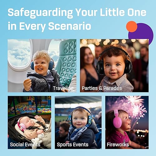 Vanderfields Baby Ear Protection Noise Cancelling Headphones for Babies, Toddlers, Infants 3 months to 2 years - Jamouz