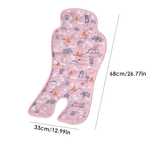 Baby Car Seat Cooler Pad Summer Chair Ice Cushion Baby Car Seat Cooler Pad Carseat and Stroller Cooling Pad for Stroller High Chair 26.8in * 13in - Jamouz