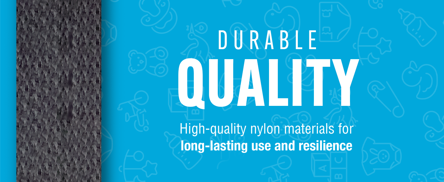 Baby Buddy Secure-a-Toy, Adjustable Pacifier and Teether Strap for Stroller, Highchair