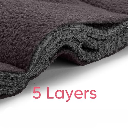 Damero 5-Layer Reusable Diapers Baby Inserts, 12PCS Cloth Diaper Inserts with an Extra Storage Bag - Jamouz