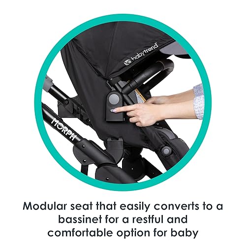 Baby Trend Morph Single to Double Modular Stroller, Dash Black - Jamouz
