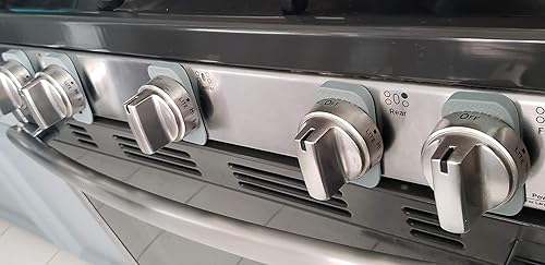 Silicone Gas Stove Child Safety Knob Locks | Stove Knob Cover (5 Pk) (Gray) - Jamouz