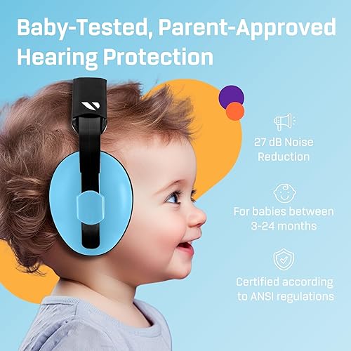 Vanderfields Baby Ear Protection Noise Cancelling Headphones for Babies, Toddlers, Infants 3 months to 2 years - Jamouz