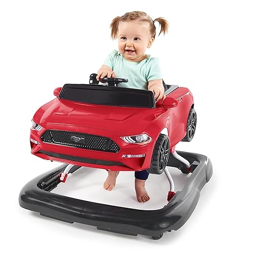 Bright Starts Ford F-150 4-in-1 Agate Black Baby Activity Center & Push Walker with Removable Interactive Steering Wheel-Toy, 6 Months and up - Jamouz