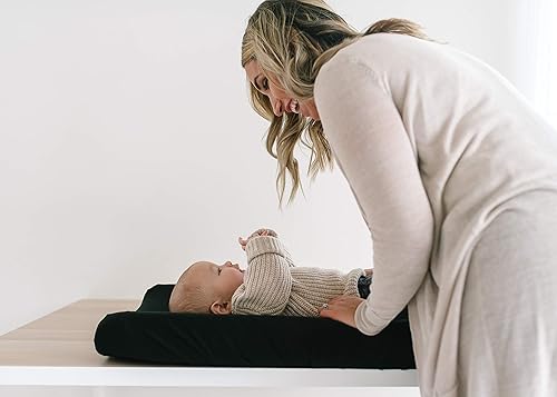 Copper Pearl Premium Knit Changing Pad Cover Soft, Stylish, and Universal Fit for All Standard Diaper Changing Pads, Trendy Design Changing Pad Covers, Briar - Jamouz