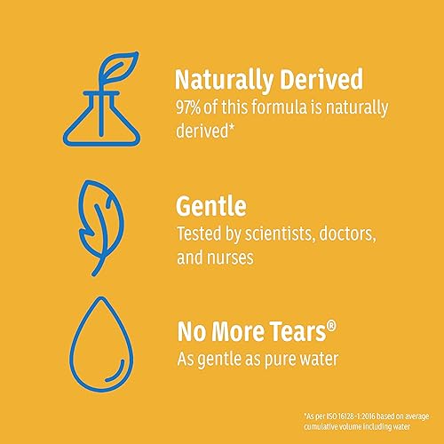 Johnson's Baby Tear Free Shampoo, No Parabens/Phthalates/Sulfates/Dyes, Fresh, 13.6 Fl Oz - Jamouz