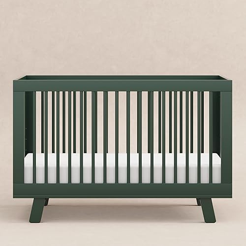 babyletto Hudson 3-in-1 Convertible Baby Crib with Toddler Bed & Daybed Conversion - Easy to Assemble - GREENGUARD Gold Certified w/ 4 Adjustable Mattress Heights - Natural - Jamouz