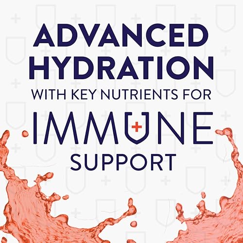 Pedialyte with Immune Support, 36 count, Electrolytes with Vitamin C and Zinc, Advanced Hydration with PreActiv Prebiotics, Fruit Punch, Electrolyte Drink Powder Packets - Jamouz