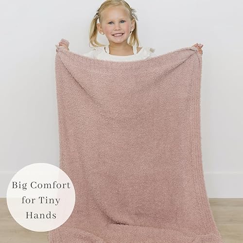 SARANONI Bamboni Luxury Baby Blanket | Plush Blanket for Infant Boys & Girls | Receiving Blanket 30” x 40” | Sky Blue - Jamouz