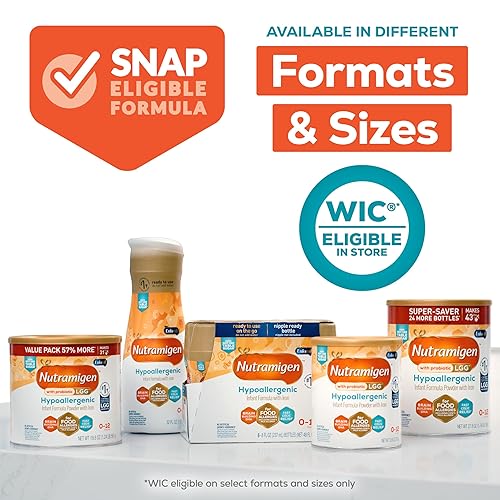 Enfamil Nutramigen Hypoallergenic Baby Formula with Iron, Lactose Free, Colic Relief from Cow's Milk Allergy Starts in 24 Hours, Brain Building DHA, Probiotic LGG for Immune Support, 27.8 Oz Can - Jamouz