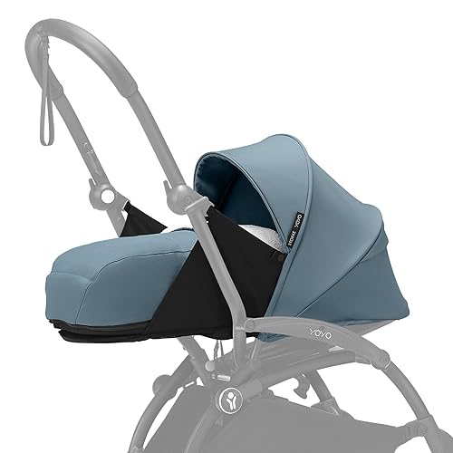 Stokke YOYO 0+ Newborn Pack, Taupe - Includes Mattress, Extendable Canopy & Five-Point Harness - Requires YOYO3 Frame (Sold Separately) - Jamouz