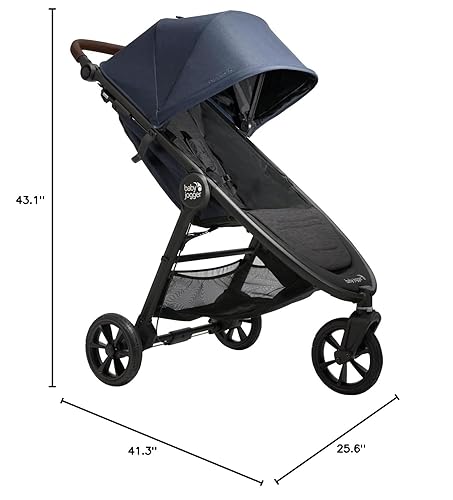 Baby Jogger City Mini GT2 All-Terrain Stroller, Storm Blue - Jamouz