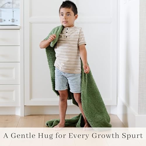 SARANONI Bamboni Luxury Baby Blanket | Plush Blanket for Infant Boys & Girls | Receiving Blanket 30” x 40” | Sky Blue - Jamouz