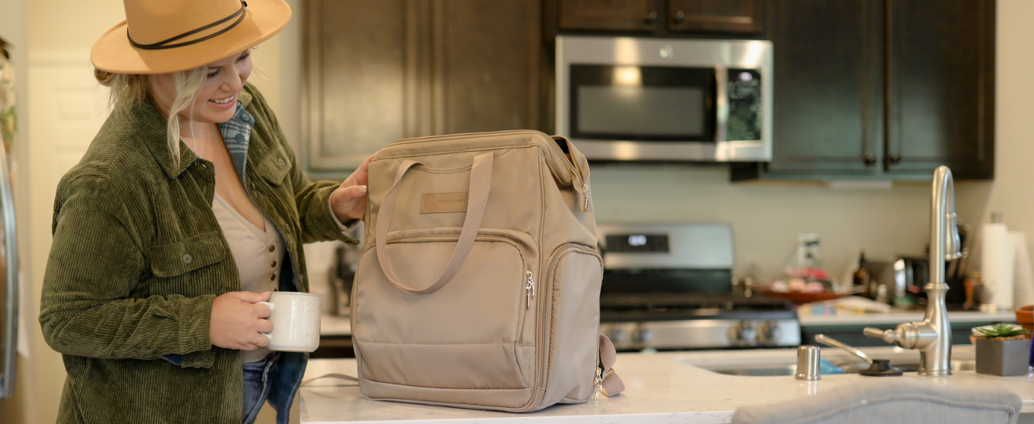 Sarah Wells Norah pump backpack