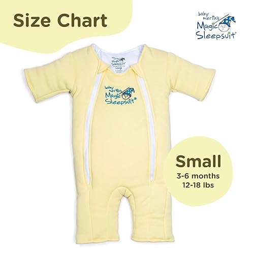 Magic Sleepsuit Baby Merlin's 100% Cotton Baby Transition Swaddle - Baby Sleep Suit - Lavender colour -for 3-6 Months baby - Jamouz