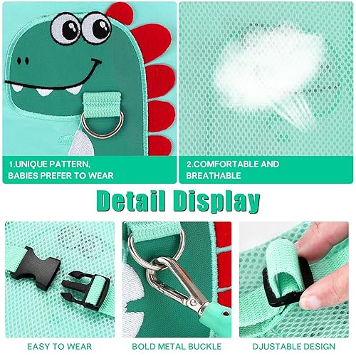 Toddler Leash-Baby Walking Safty Harness and Child Anti Lost Wrist Link for Girls/Boys Travel (Green) - Jamouz