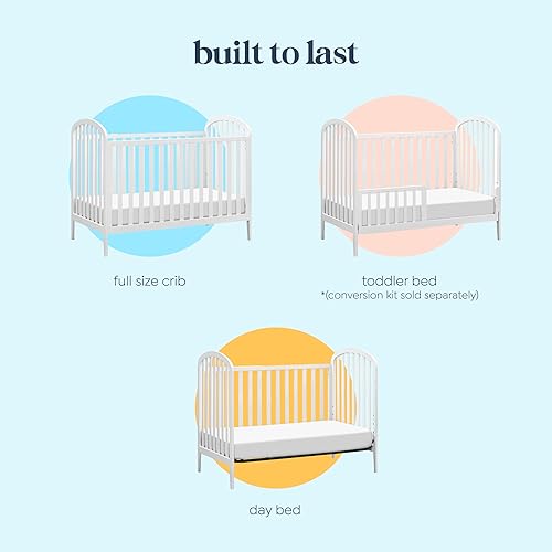 DaVinci, Beau 3-in-1 Convertible Crib in Light Sage, GREENGUARD Gold Certified - Jamouz