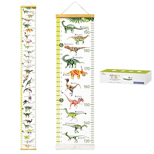 HomeEvolution Kids Growth Chart Height Measuring Chart, Unicorn Canvas Wall Hanging Rulers for Baby Children Girls Bedroom Decor - Jamouz