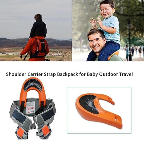 Baby Shoulder Carrier,Child Safe Backrest,Toddler Ergonomic,Lightweight Child Shoulder Carrier,Baby Shoulder Carrier,Baby Strap Carrier,Hands- Outdoor Travel Shoulder Seat with Ankle Straps - Jamouz
