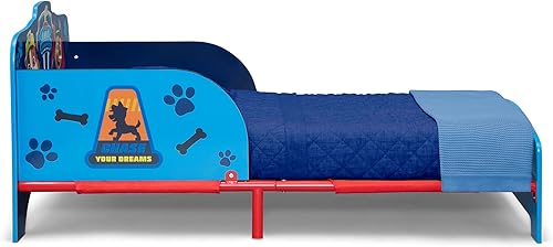 Delta Children - Nick Jr. PAW Patrol Wood and Metal Toddler Bed, Blue - Jamouz