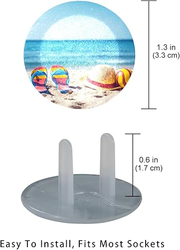 12 PCS Baby Child Proofing Outlet Covers, Electrical Safety Socket Protection Caps for 2-Prong Power Wall Plate Pure Black, czbhg-001 - Jamouz