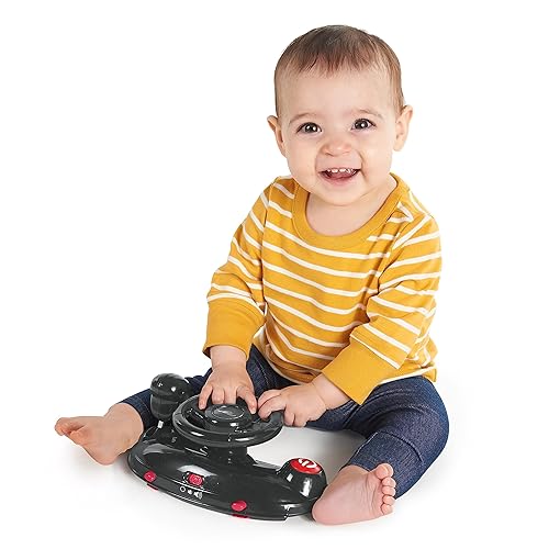 Bright Starts Ford F-150 4-in-1 Agate Black Baby Activity Center & Push Walker with Removable Interactive Steering Wheel-Toy, 6 Months and up - Jamouz