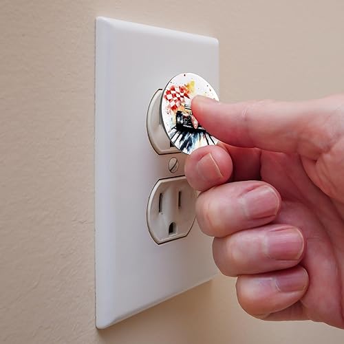 12 PCS Baby Child Proofing Outlet Covers, Electrical Safety Socket Protection Caps for 2-Prong Power Wall Plate Pure Black, czbhg-001 - Jamouz