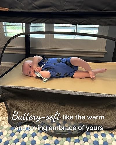 Graco Pack and Play Sheets Fitted – Compatible with Graco Pack n Play Playard Crib & Other 27 x 39 Inch Playpen Mattress, Buttery Soft Jersey Cotton Playard Sheets, Blue Sage Cloud 3 Pack - Jamouz