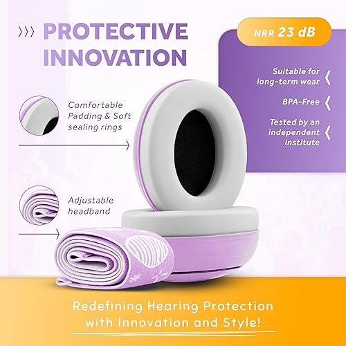 Schallwerk ® Mini+ Baby Ear Muffs – Noise Protection for Babies, Infants, Toddlers – CE & ANSI Certified Headphones - Jamouz
