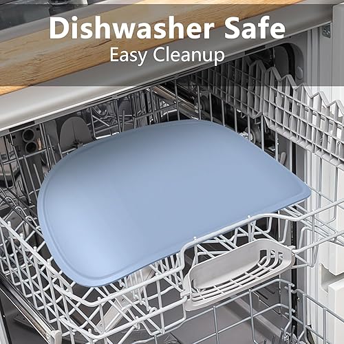 Cuddle Campus Set of 3 Silicone Placemats with Raised Edges for Kids,Toddlers,Babies, Non-Slip Dinning Table Mat, Baby Eating Mat, Food Mat - Jamouz