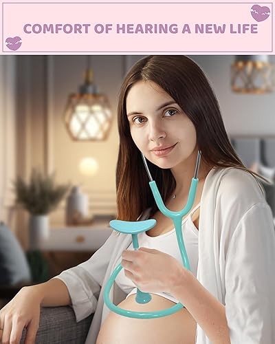 Skywin-Fetal Heartbeat Monitor, Fetoscope Heart Beat Monitors for Pregnancy Detection - 24 Weeks, Baby Heartbeat Monitor Pregnancy, At Home Fetal Heartbeat Monitor with the Stethoscope (Green) - Jamouz