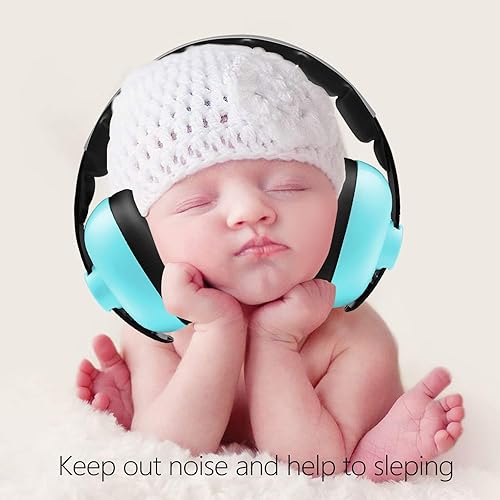 Baby Ear Protection Noise Cancelling Headphones for Babies for 3 Months to 3 Years (Blue) - Jamouz