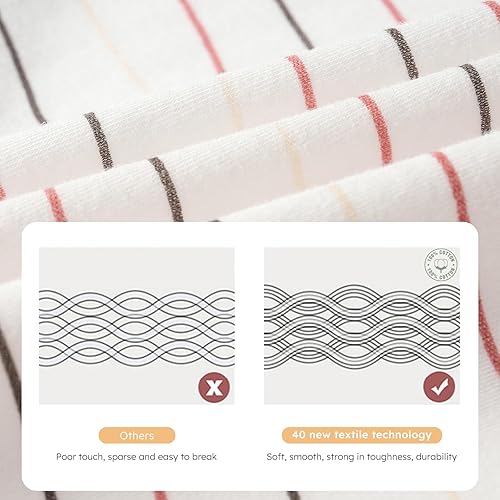 Yoofoss Baby Sleep Sack 6-12 Months Wearable Blanket for Babies 100% Cotton 2-Way Zipper TOG 0.5 Toddler Sleeping Sack 3 Pack, Soft Lightweight Sleep Sacks - Jamouz