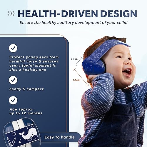 Schallwerk ® Mini+ Baby Ear Muffs – Noise Protection for Babies, Infants, Toddlers – CE & ANSI Certified Headphones - Jamouz