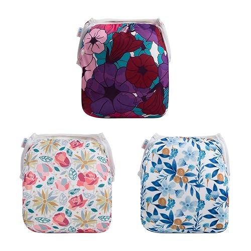 ALVABABY Swim Diapers 2pcs Baby & Toddler Snap One Size Reusable Adjustable Baby Boys' Swim Diapers for Swimming Lessons SW18-21 - Jamouz