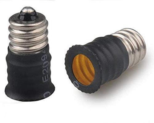 E-Simpo 10pcs E12 to E12 Candelabra Lamp Socket Adapter Extender,America Standard LED Chandelier Lamp Socket E12 to E12 Adapter (10pcs E12 to E12 Extender) - Jamouz