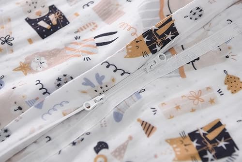 Baby Sleep Sack 2-4 T Baby Wearable Blanket 100% Organic Cotton 0.5 TOG Toddler Sleeping Sack 2- Way Zipper Soft Lightweight X-Large Pup - Jamouz