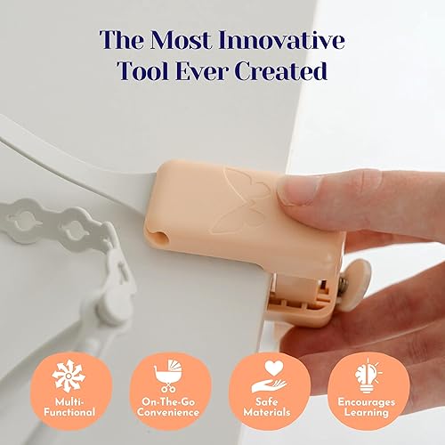 Premium Clip & Strap Set for Toddlers & Babies | Adjustable Toy Holder & Sippy Cup Strap | Keeps Bottles & Toys Off The Floor | Ideal for High Chairs, Car Seats & Stroller - Jamouz