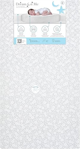 Starbright Breathable Fiber Crib and Toddler Mattress, Greenguard Gold Certified, Periwinkle - Jamouz