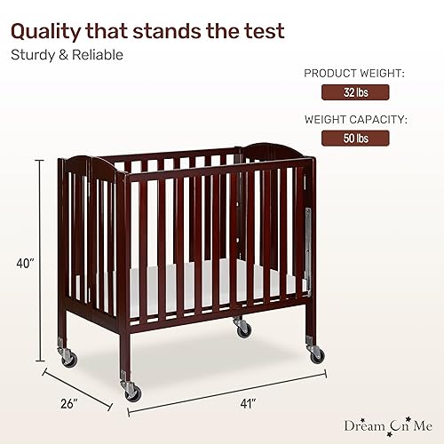 3-in-1 Folding Portable Crib, Natural, Large - Jamouz