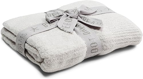 Barefoot Dreams CozyChic Lite Baby Receiving Blanket, Moonbeam, 30'x30' - Jamouz