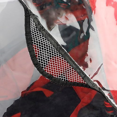 Clear Stroller Rain Cover, Universal Waterproof Baby Stroller Travel Weather Shield from Wind Snow Dust, with Breathable Ventilation for Most Single Strollers, Jogging, Pushchairs - Jamouz