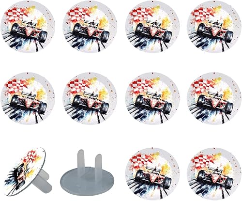 12 PCS Baby Child Proofing Outlet Covers, Electrical Safety Socket Protection Caps for 2-Prong Power Wall Plate Pure Black, czbhg-001 - Jamouz