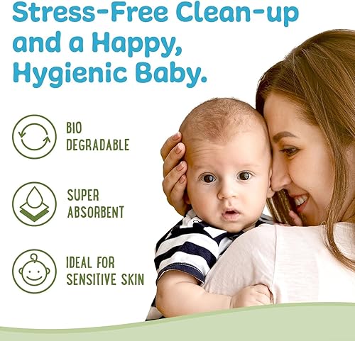 Peekapoo - Disposable Cotton Wash Cloths (50 Pack), Biodegradable, Soft, Thick, Baby Burp Cloths, Unscented, Hypoallergenic Burping Cloth, Sensitive Skin - Jamouz