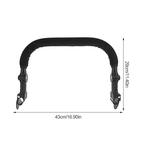 Universal Stroller Middle Armrest Stroller Handle Adjustable Stroller Bumper Bar Armrest Handle Crossbar Wheelchair Handlebar Armrest Handle Accessories Extender Railing Guardrail Angle Rod - Jamouz