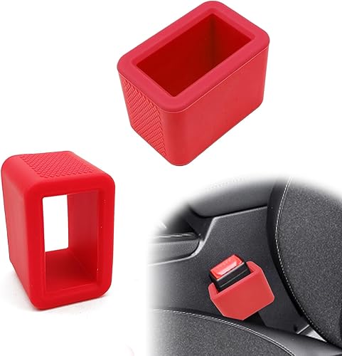 stymart 2PCS Safety Belt Buckle Holder, Silicone Safety Belt Buckle Booster, Keep the Safety Belt Buckle Upright and Stable, Silicone Safety Belt Buckle Booster Suitable for Kids (Black) - Jamouz