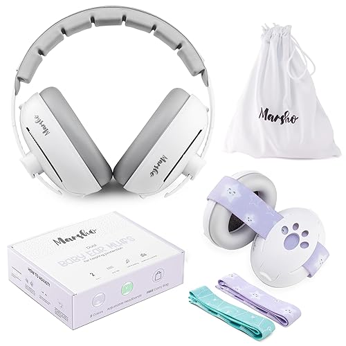 Baby Ear Muffs Noise Protection | Premium 2-in-1 Baby Headphones for Noise | Soft Straps for Infants & Headband for Toddler Ear Protection | Baby Noise Cancelling Headphones | Kids Ear Protection - Jamouz