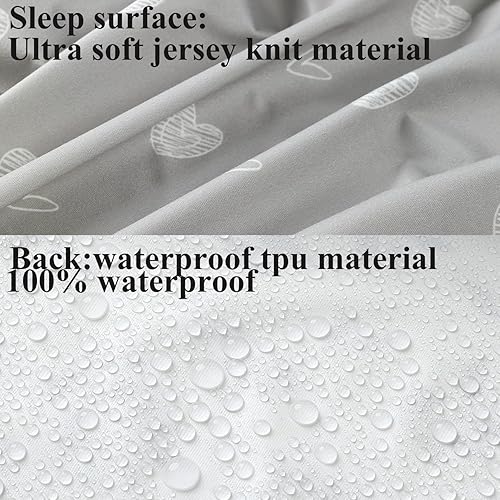 Waterproof Bassinet Sheet Compatible with Graco Pack n-Play Dome LX Bassinet(not playard), 2 Pack Jersey Knit Super Soft for Baby Green Botanical Leaf & Dots - Jamouz